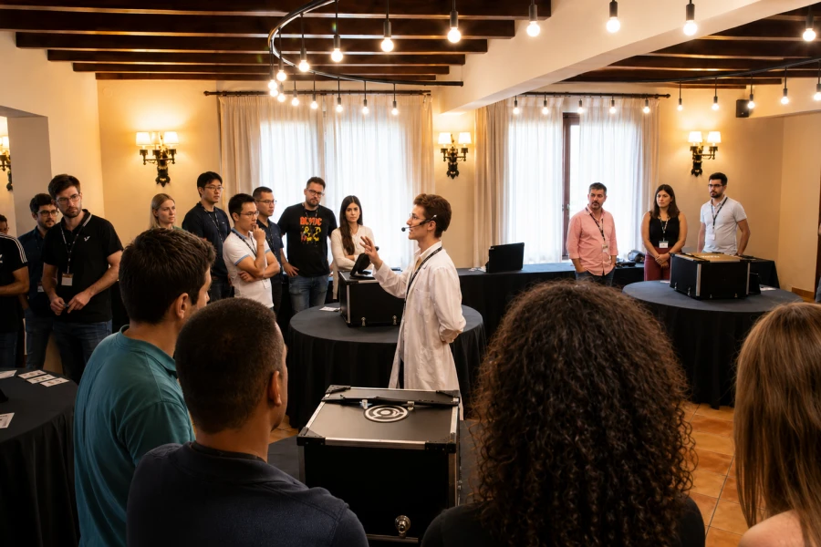 Equipo disfrutando del team building Proyecto C